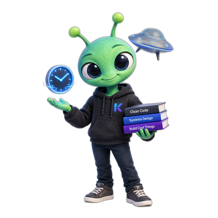 Klectr the Alien, the Zimer mascot
